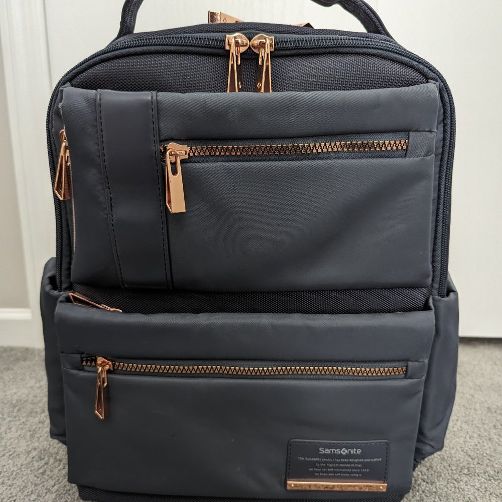 Samsonite Laptop Backpack Gray/Rose Gold